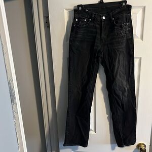 AE Strigid Curvy Super High-Waisted Baggy Straight Jean